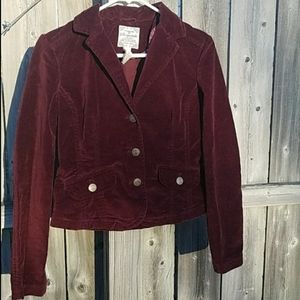 Velvety Maroon Blazer by Aeropostale